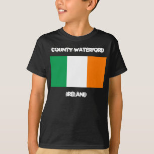 Camiseta Condado Waterford, Ireland com bandeira irlandesa