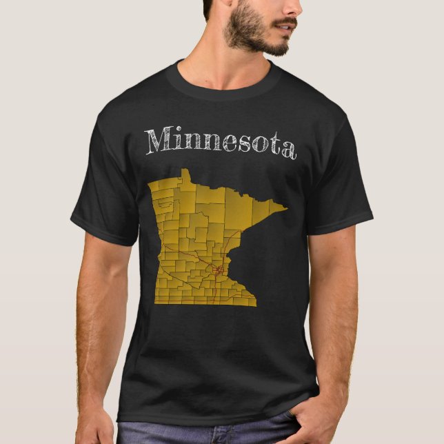 Camiseta Condados de Minnesota e Interestadias (Frente)
