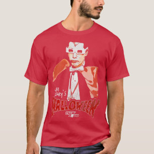 Camiseta Conde Scarys Halloween 80s Anfitrião de Rádio Horr