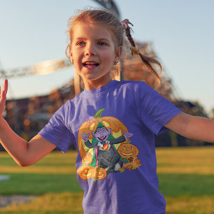 Camiseta Conde von Count Abóboras de Halloween