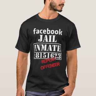 Camiseta Condenação Repetitiva à Prisão no Facebook Liberal