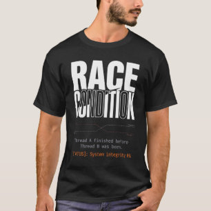 Camiseta Condição de Corrida Concorrência de Thread Program
