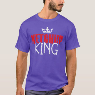 Camiseta Condimentos Comida Amante do Ketchup King amigos