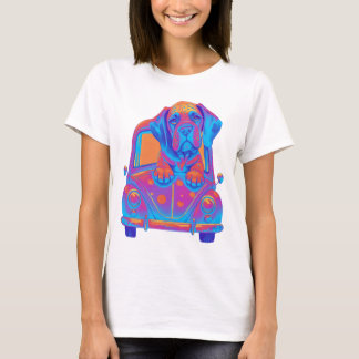 Camiseta Condução Colorida De Cães