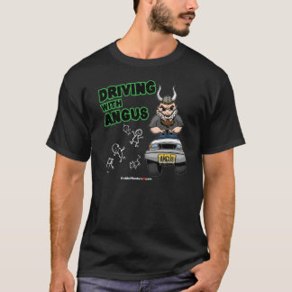 Camiseta Condução com arte do cobrir de Angus!