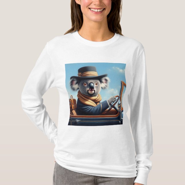 Camiseta Condução De Koala (Frente)