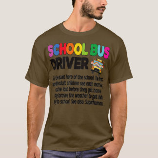 Camiseta Condução de Ônibus Escolar de Apreciação de Ônibus