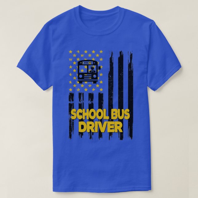 Camiseta Condução de Ônibus Escolar de Apreciação de Ônibus (Frente do Design)