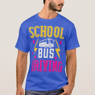 Camiseta Condução de ônibus escolares