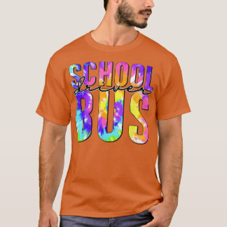Camiseta Condução Segura De Volta À Escola Tie Dye School B