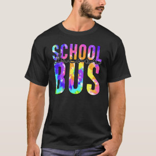 Camiseta Condução Segura De Volta À Escola Tie Dye School B