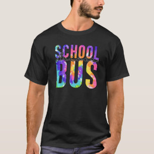 Camiseta Condução Segura De Volta À Escola Tie Dye School B