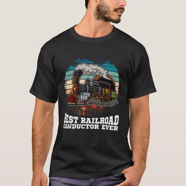 Camiseta Conductor railroad Model station Railway worker  2 (Frente)