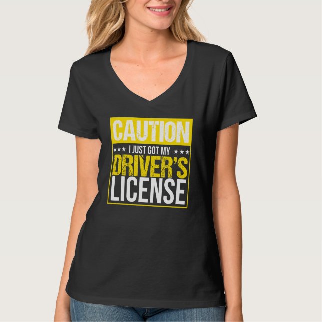 Camiseta Condutor da carta de condução (Frente)