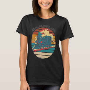 Camiseta Condutor De Comboio Caminho De Ferro Vapor Locomot