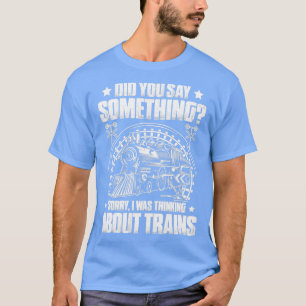 Camiseta Condutor de Comboio Engenheiro de caminho de ferro