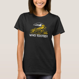 Camiseta Condutor De Comboios De Comboio Que Tocou O Motor