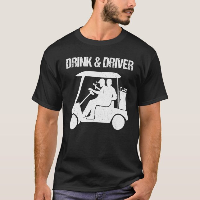 Camiseta Condutor De Deficiência Verde Da Bola De Golfe Par (Frente)