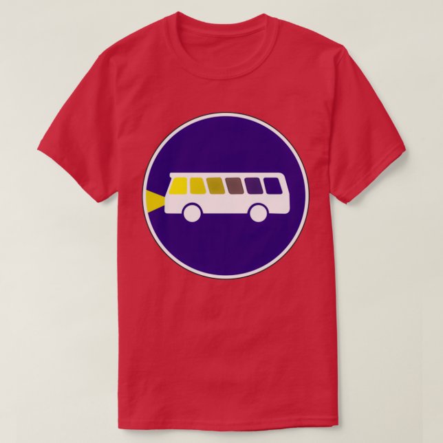Camiseta Condutor de ônibus na estrada noturna (Frente do Design)
