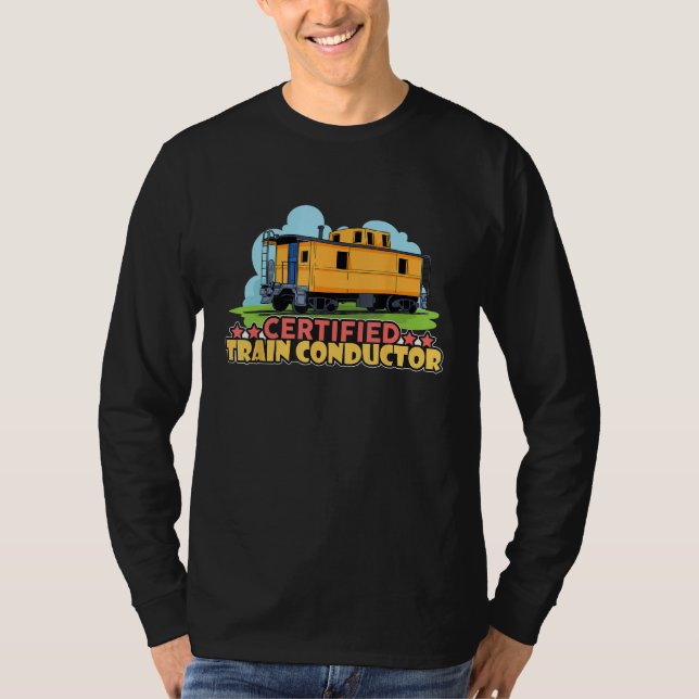 Camiseta Condutor de Trem Certificado Transporte Ferroviári (Frente)