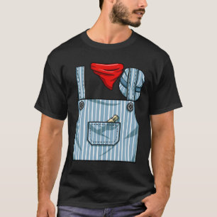 Camiseta Condutor do Engenheiro do comboio Costume Hallowee
