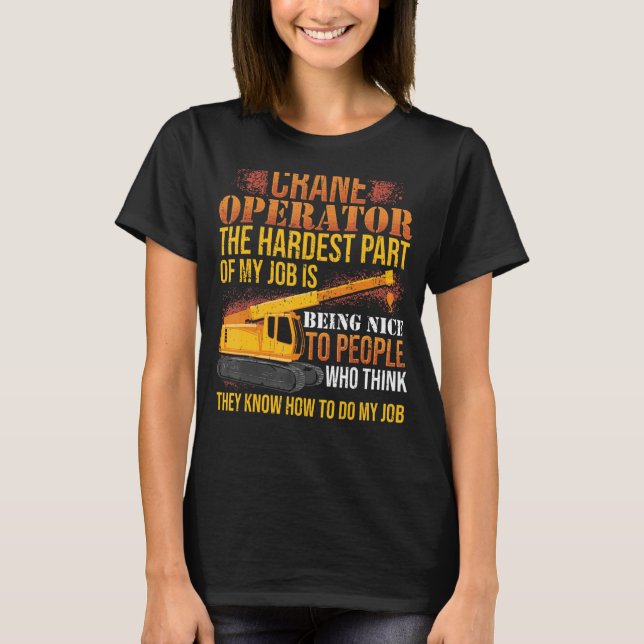 Camiseta Condutores de equipamento pesado com operador de g (Frente)