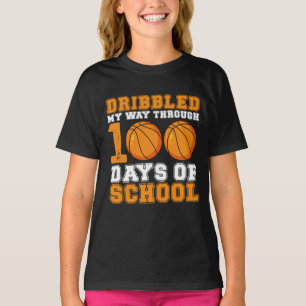 Camiseta Conduzi Meu Caminho Através de 100 Dias de Basquet