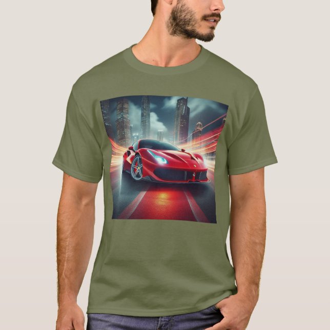 Camiseta Conduzido à velocidade: Tee l Rider Gráfico do Pis (Frente)