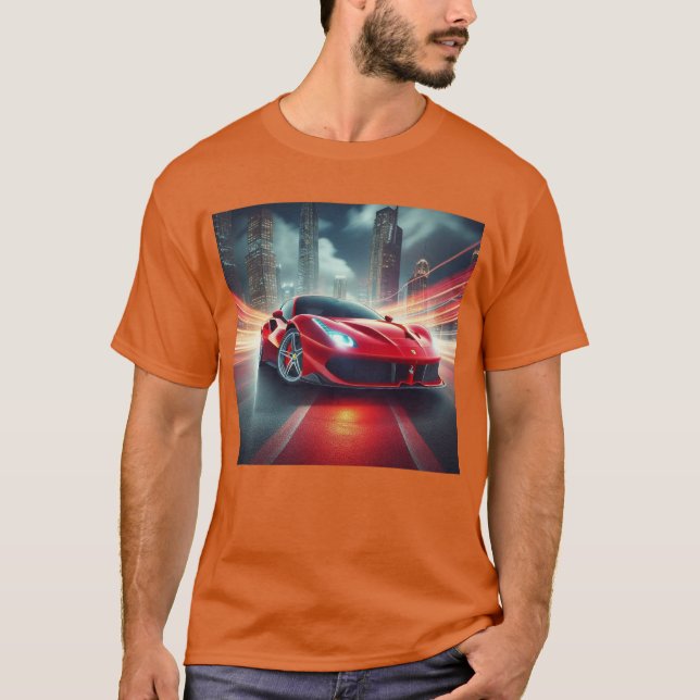 Camiseta Conduzido à velocidade: Tee l Rider Gráfico do Pis (Frente)