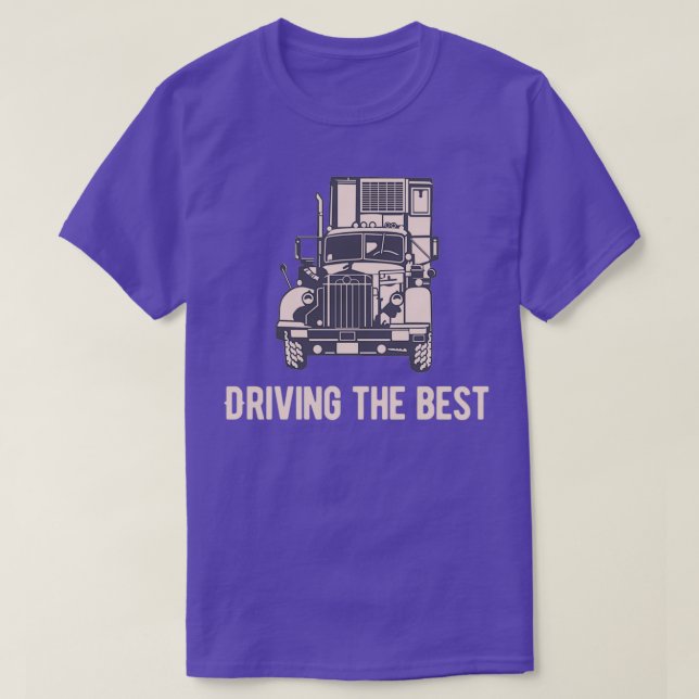 Camiseta Conduzir a melhor estrada de transporte (Frente do Design)