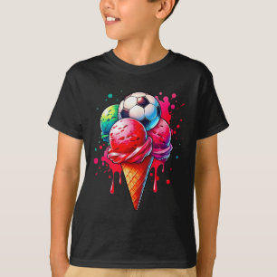 Camiseta Cone de Aquarela do Sorvete de Disco com Sprinkl
