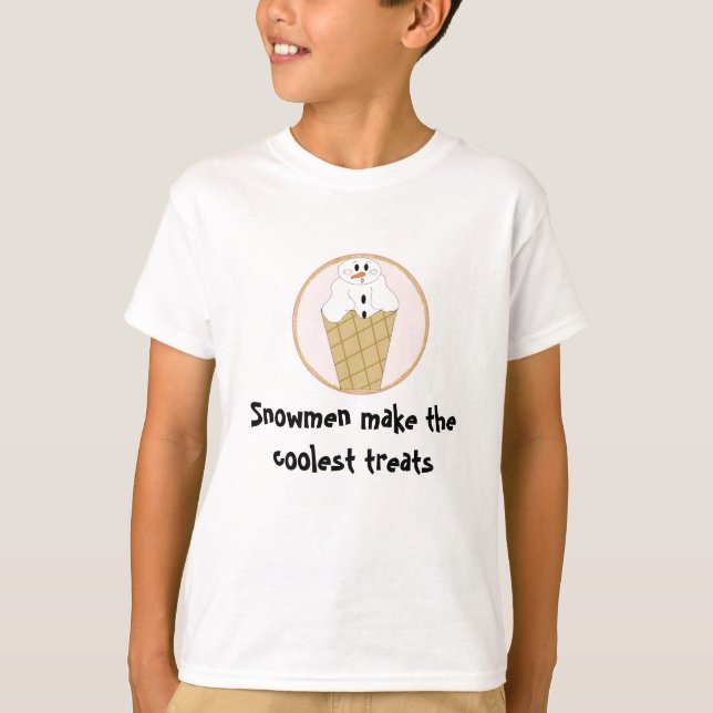 Camiseta Cone de Neve legal Snowman (Frente)