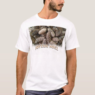 Camiseta Cone de pinheiro de Natal de Noel de Joyeux