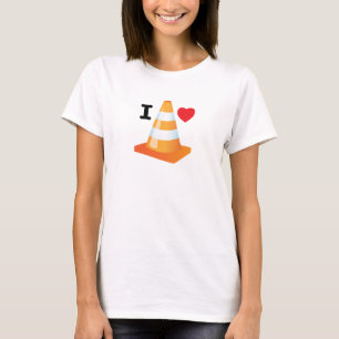 Camiseta Cone de Segurança de Tráfego Engraçado para Estuda
