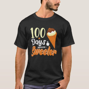 Camiseta Cone de Sorvete 100 Dias de Escola Professoras Men