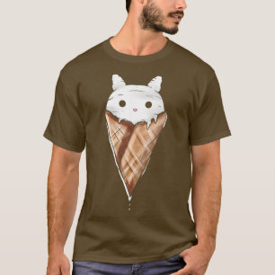 Camiseta Cone De Sorvete De Coelhinho Da Páscoa Doce Na Pás