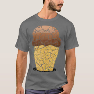 Camiseta cone de sorvete de comida de cozinhar de em dific