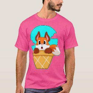 Camiseta cone de Sorvete de raposa