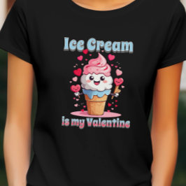 Camiseta cone de sorvete kawaii engraçado para o dia do nam