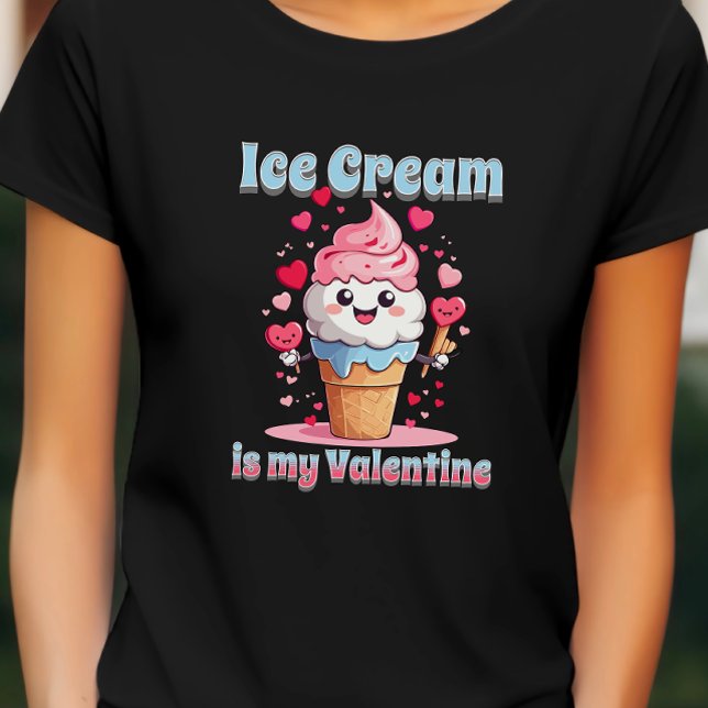 Camiseta cone de sorvete kawaii engraçado para o dia do nam (Criador carregado)