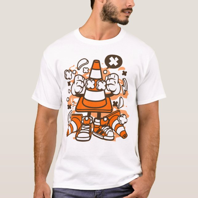 Camiseta cone de tráfego (Frente)