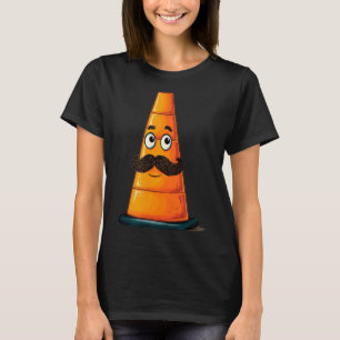 Camiseta Cone de Tráfego Legal com Bigode Castanho