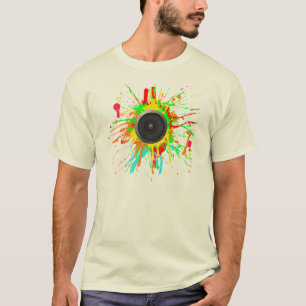 Camiseta Cone do auto-falante
