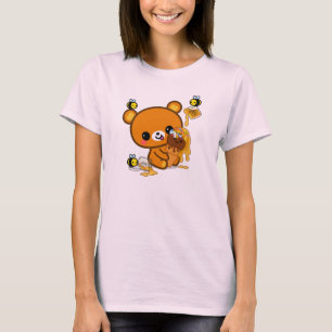 Camiseta Cone do sorvete do mel do urso da brownie