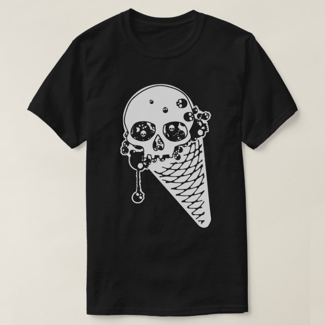 Camiseta Cone do Sorvete mau (Frente do Design)