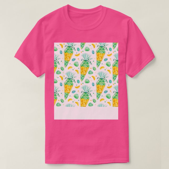 Camiseta Cone Escolar Com Frutas Para Inscrição Escolar (Frente do Design)