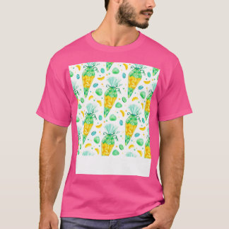 Camiseta Cone Escolar Com Frutas Para Inscrição Escolar