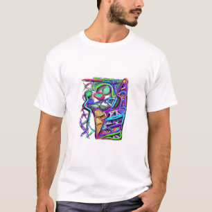 Camiseta cone louco 1 do sorvete