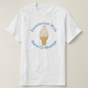 Camiseta Cone PERSONALIZADO do sorvete