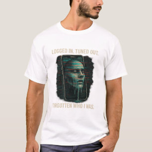Camiseta Conectado, Desconectado – Arte de Tecnologia com F